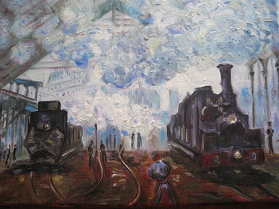 Gare Saint Lazare de Claude Monet